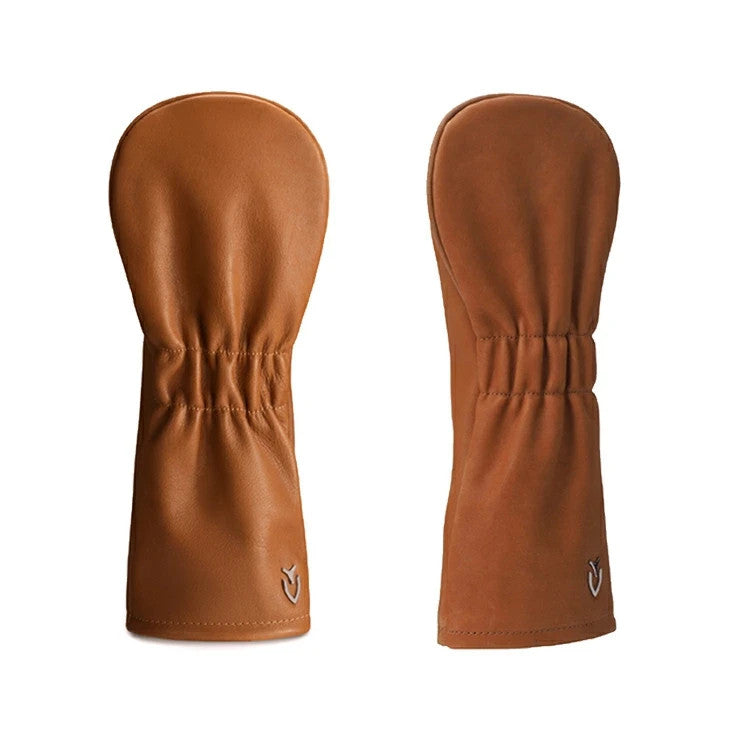 VESSEL Golf LUX EMBOSSED 5W Fairway Wood Headcover Smooth Brown Leather FW 2025