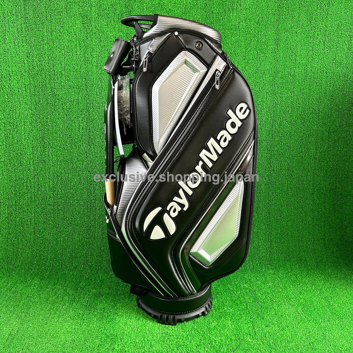 TaylorMade Golf Auth-tech Cart Bag 9 x 47in 4-way 2025 Model Black / Gunmetal