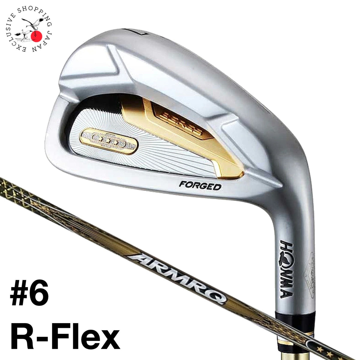 HONMA BERES 07 Iron #6 24° ARMRQ 42 3Star Graphite Shaft R-Flex Japan New Forged