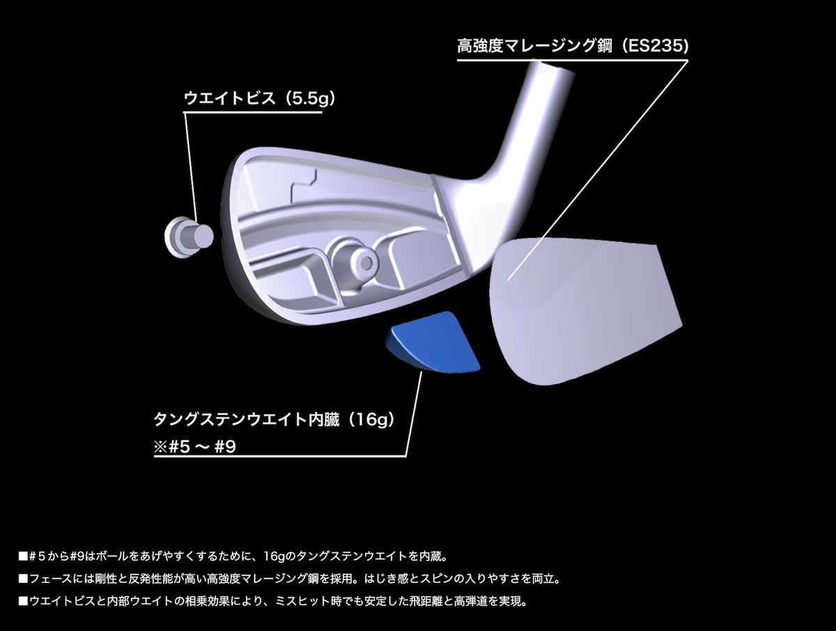 HONMA Golf Tour World Hx Iron Wedge Club #AW Vizard EZ-C Graphite Shaft R-Flex