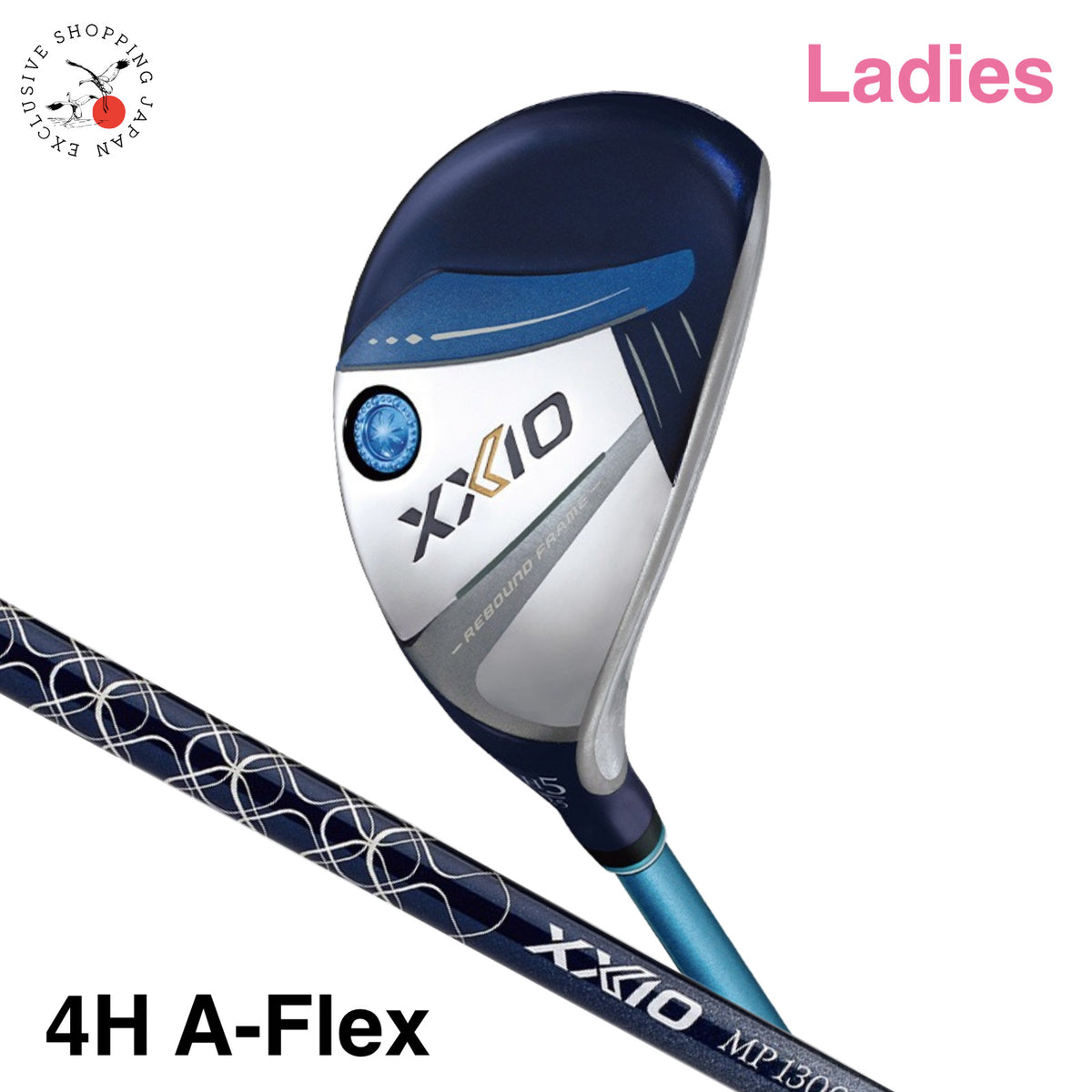 Dunlop Golf XXIO 13 XIII Ladies Hybrid Utility Blue 4H A-Flex MP1300L Graphite