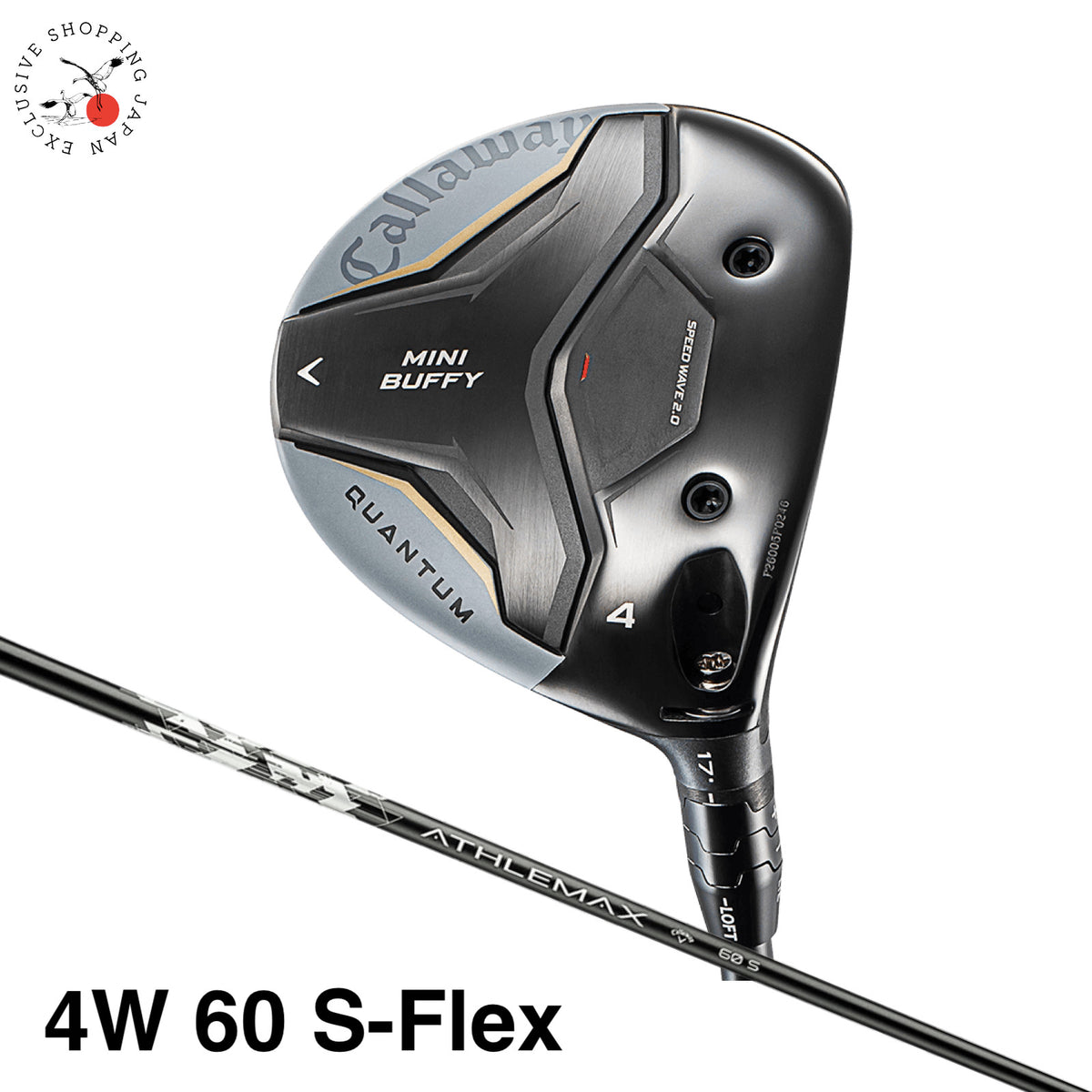 Callaway QUANTUM MINI BUFFY Fairway Wood 4W S-Flex ATHLEMAX 60 Graphite 2026 Men