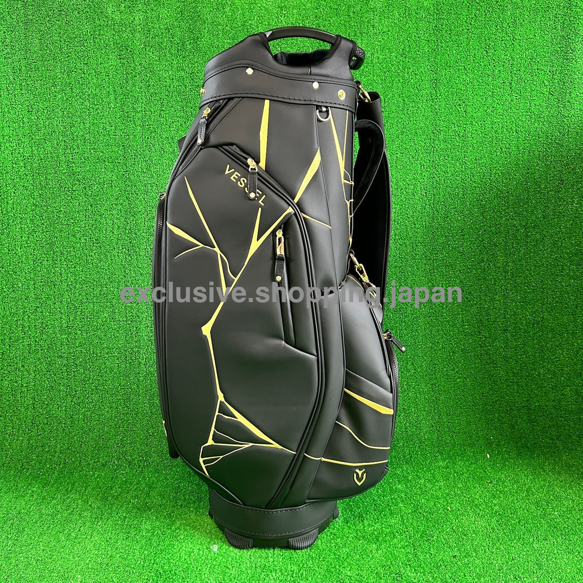 VESSEL Golf LUX 7 JP 2.0 Cart Bag Japan Exclusive 9 x 47in 7-way 2025 Kintsugi