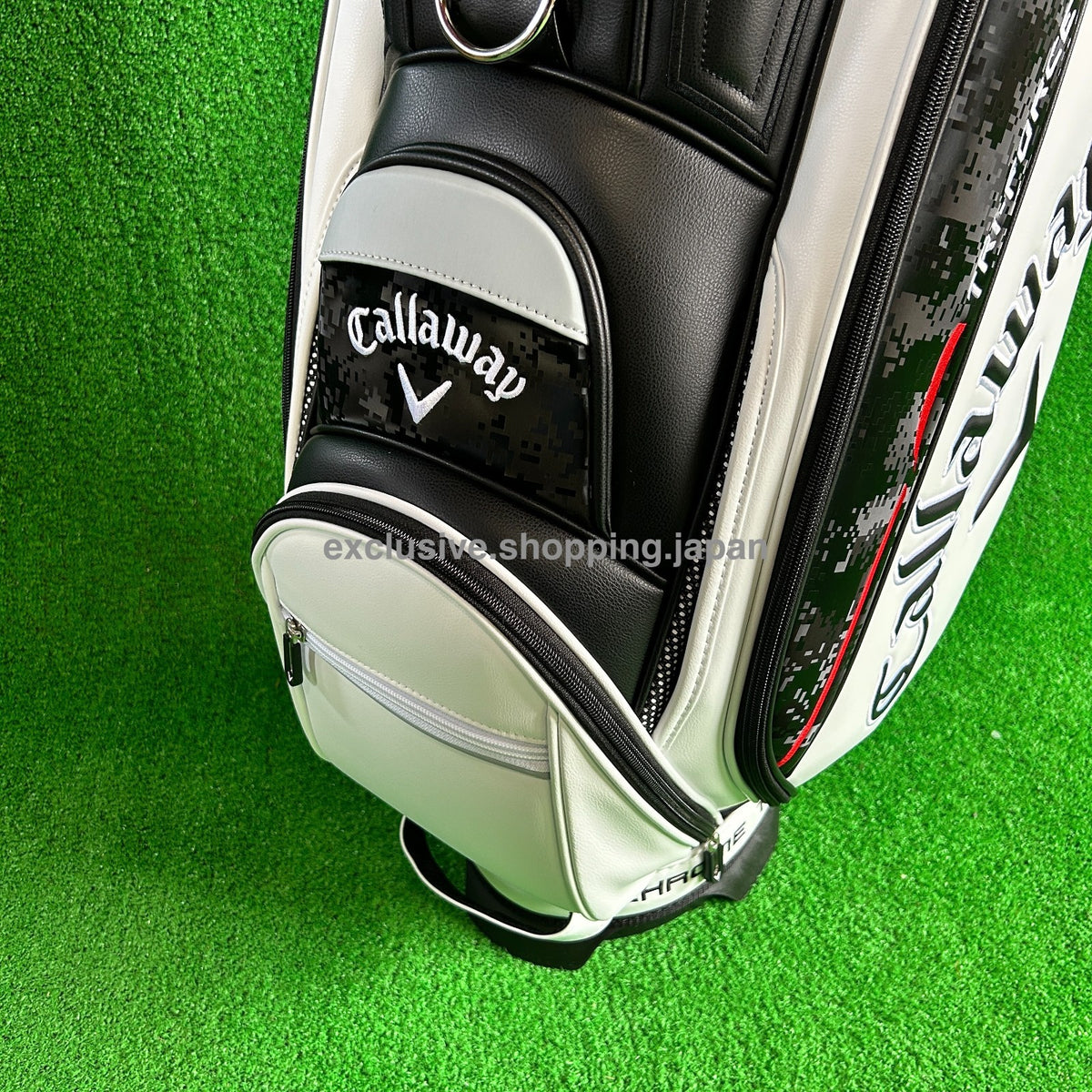 Callaway Golf Tour 26 JM Quantum Carry Stand Bag 9 x 47" White/Black/Red 2026
