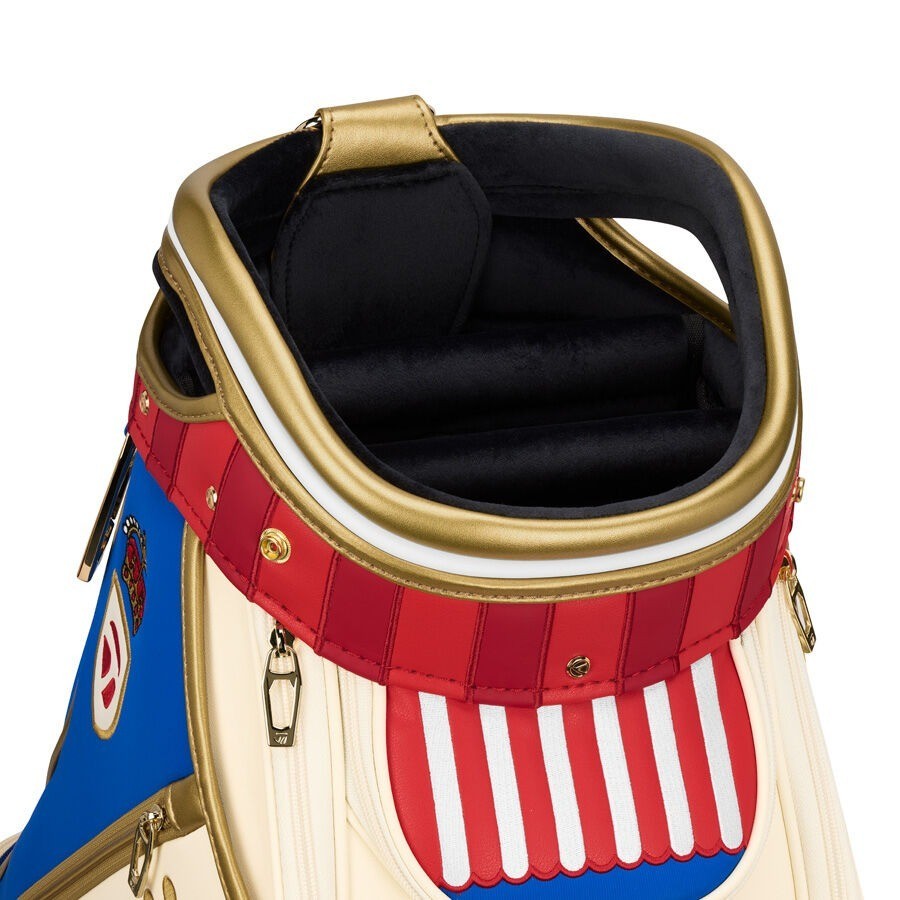 TaylorMade Golf TM26 Kings Guard Staff Bag Divider 2026 Exclusive Cream,Red,Blue