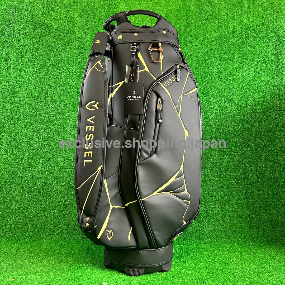 VESSEL Golf LUX 7 JP 2.0 Cart Bag Japan Exclusive 9 x 47in 7-way 2025 Kintsugi