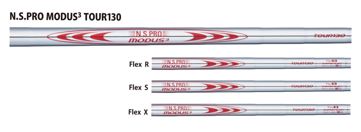 Nippon Shaft N.S.PRO MODUS3 TOUR 130 Iron Shafts 5-PW 6pc Set Tip .355 Flex S JP