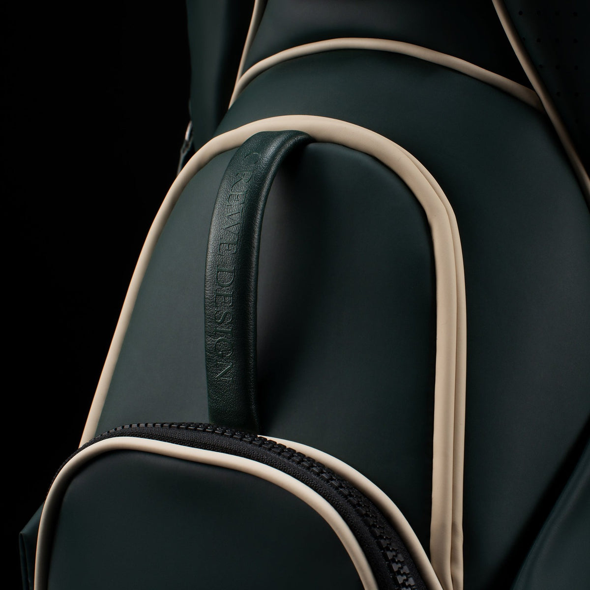 VESSEL Lux Stand Carry Golf Bag Crewe Design 4-Way Divider Cascade Green Limited