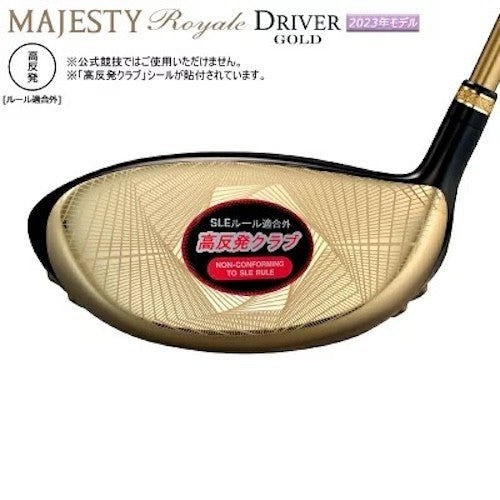 Majesty Golf Royale 2023 Gold Driver High-COR 10.5° S-Flex LV 550 Graphite Shaft