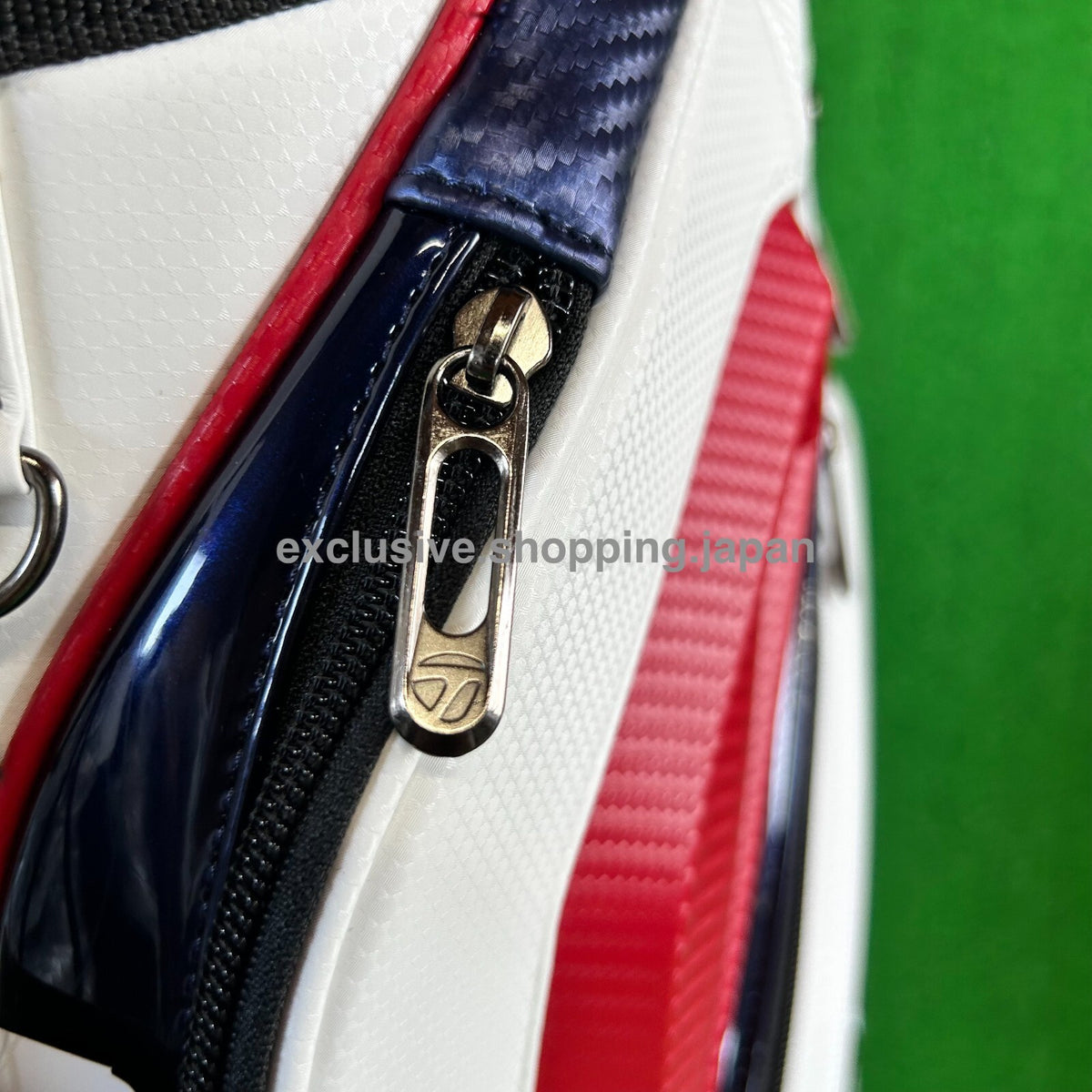 TaylorMade Golf Auth-tech Cart Bag 9 x 47in 4-way 2025 Model White / Navy / Red