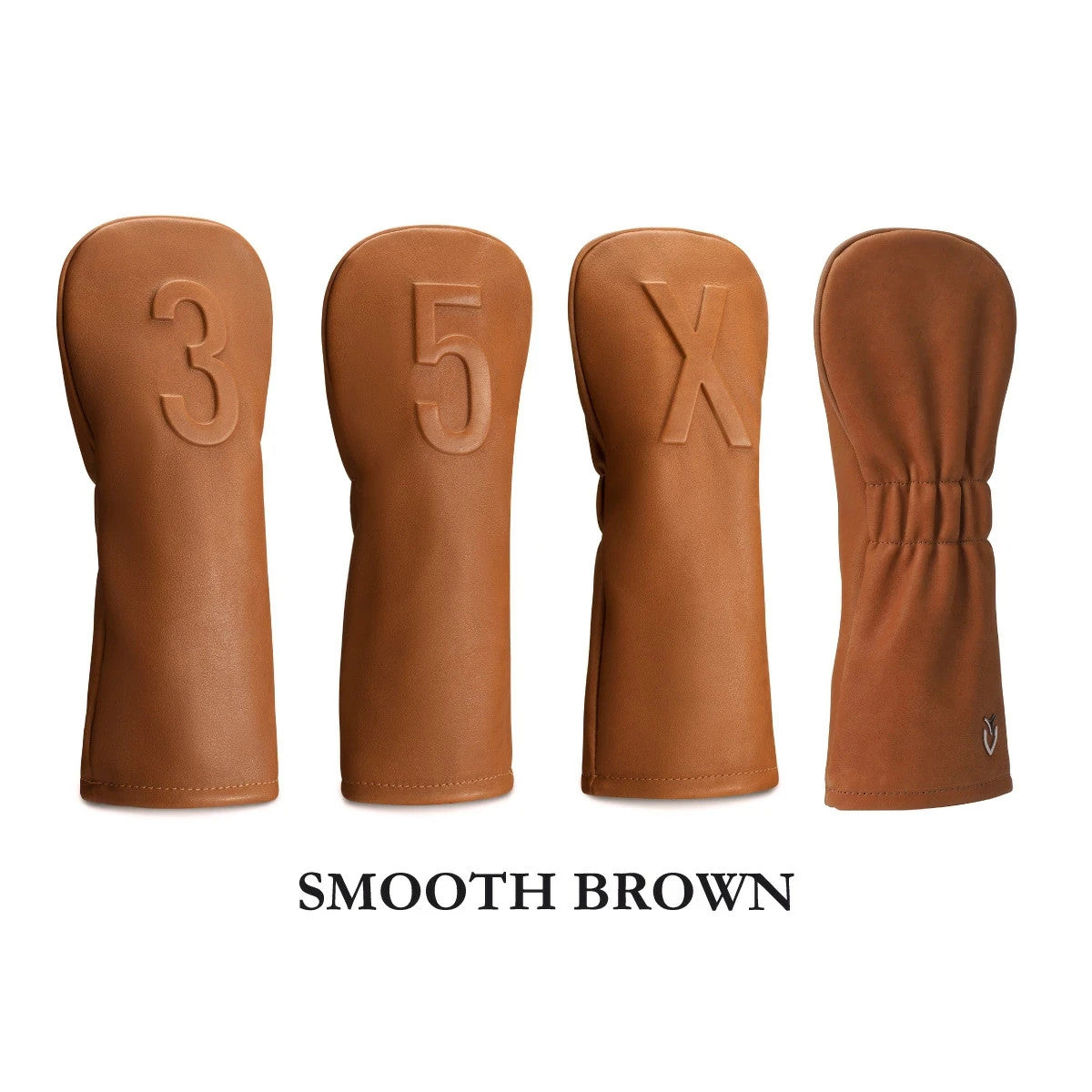 VESSEL Golf LUX EMBOSSED 5W Fairway Wood Headcover Smooth Brown Leather FW 2025