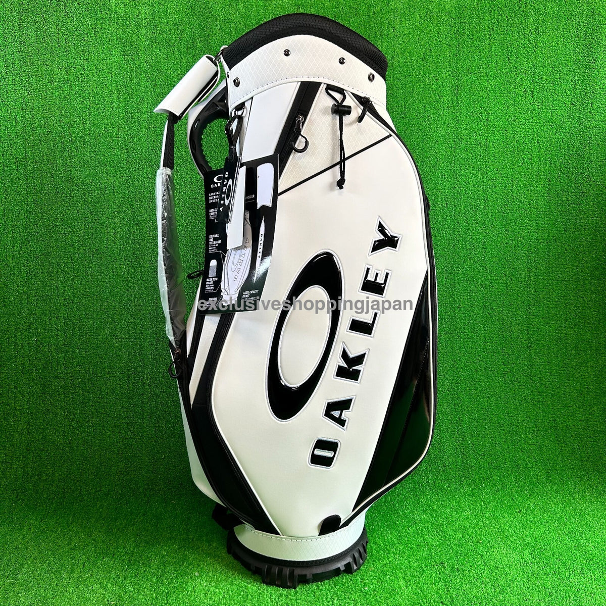 Oakley Golf Cart Bag 9.5 x 47inch 18.0 2025 Model 5-way Ellipse Logo PU White