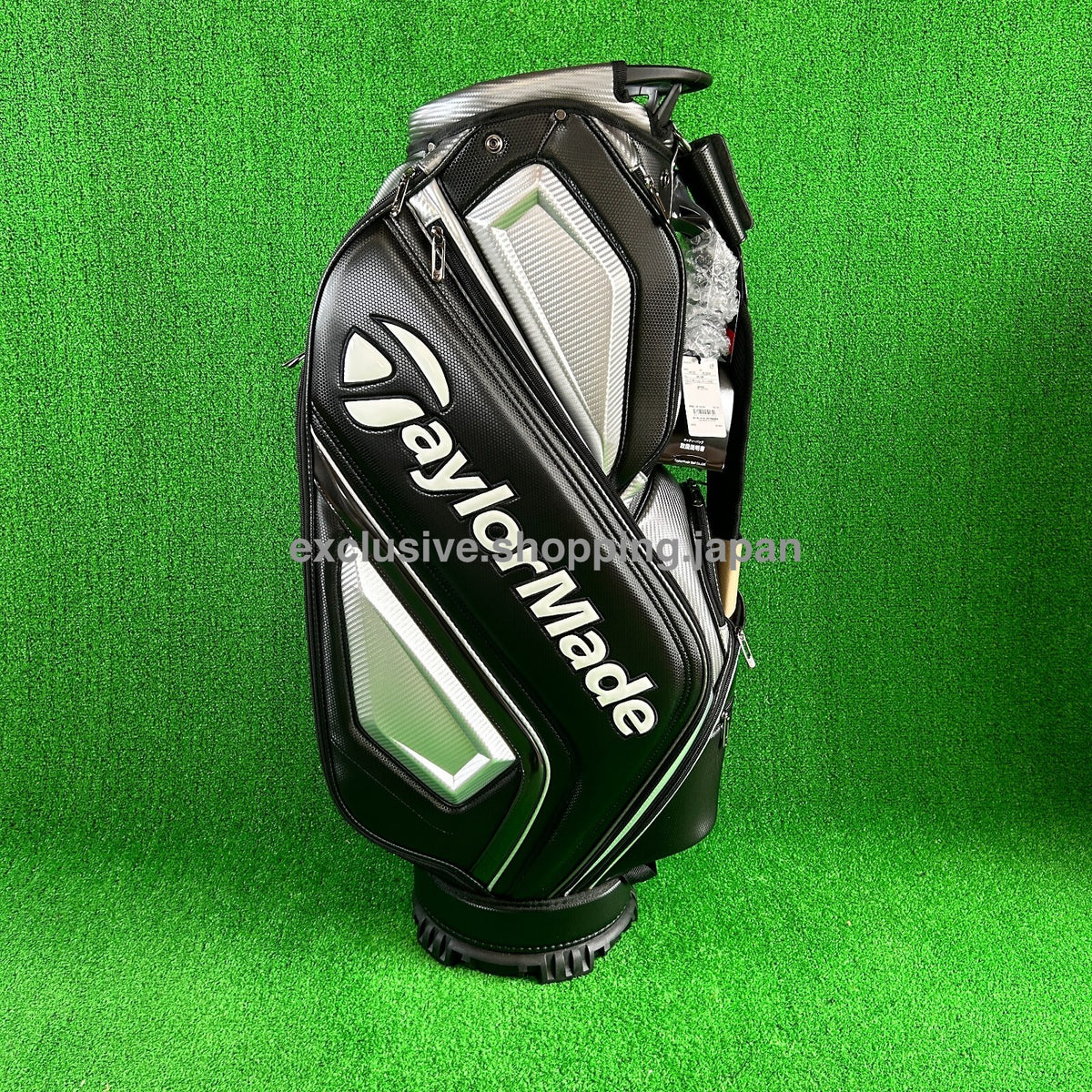 TaylorMade Golf Auth-tech Cart Bag 9 x 47in 4-way 2025 Model Black / Gunmetal