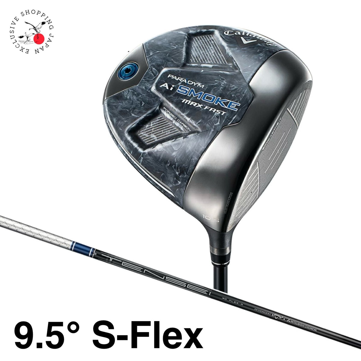 Callaway PARADYM Ai SMOKE MAX FAST 9.5° S-Flex Driver Tensei 40 Graphite Shaft