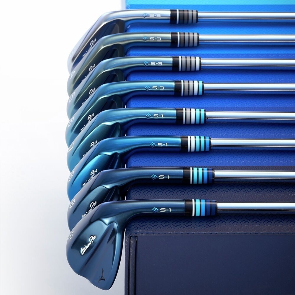 Mizuno Pro Ice Blue Limited Ed Iron Set #3-pw 8p S200 Dynamic Gold Tour Issue