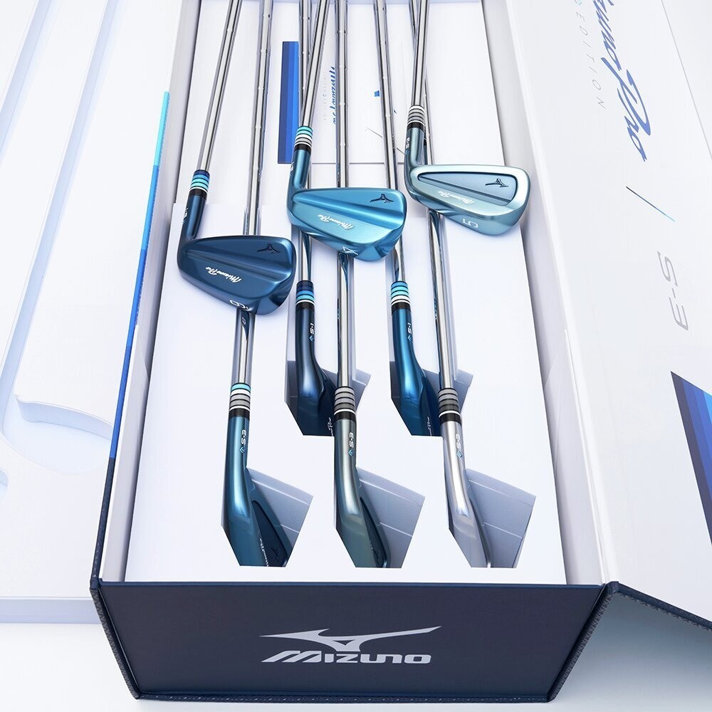 Mizuno Pro Ice Blue Limited Ed Iron Set #3-pw 8p S200 Dynamic Gold Tour Issue