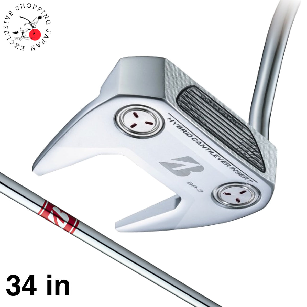 BRIDGESTONE GOLF BP-3 Neo Mallet Putter Club 34in Original Steel Shaft 2024 Men