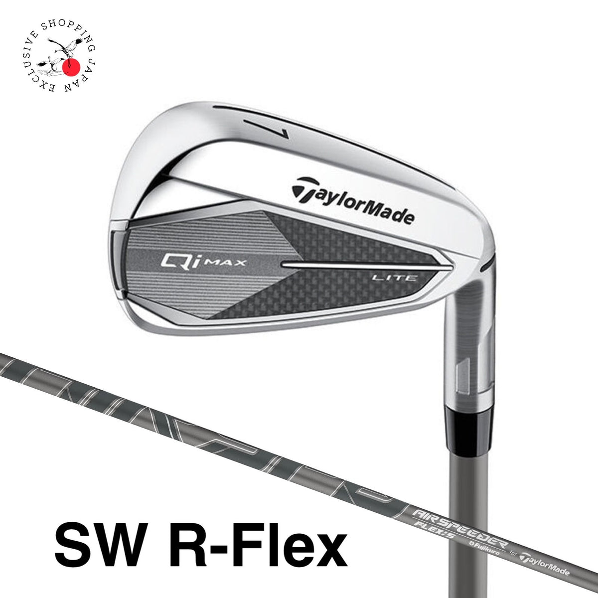 Taylormade Golf Qi MAX LITE Iron Wedge SW R-Flex AIR SPEEDER TM Graphite Shaft