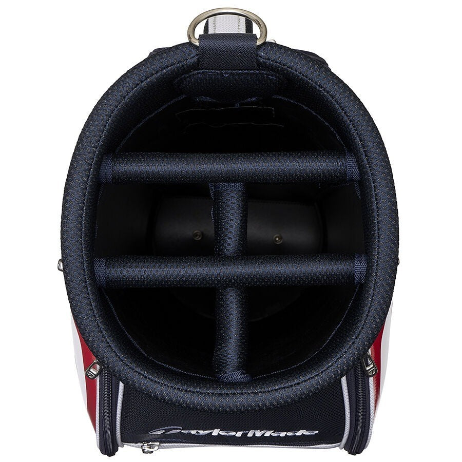 TaylorMade Golf True Light Cart Bag 9x 47" 5-way Lightweight 2026 White/Navy/Red