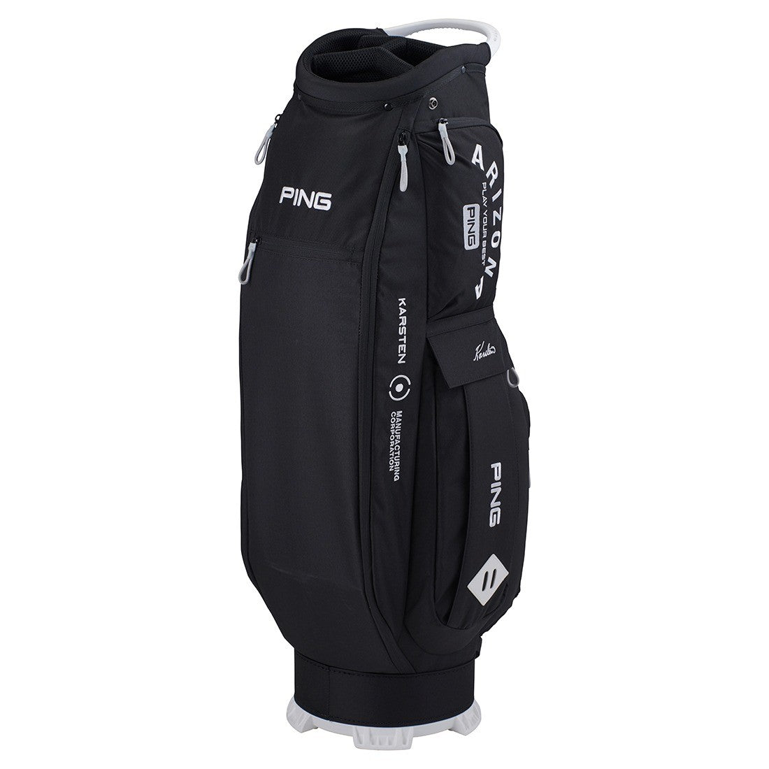 PING Arizona Casual Cart Bag 4-Way Divider 9in Black Lightweight Polyester 2026