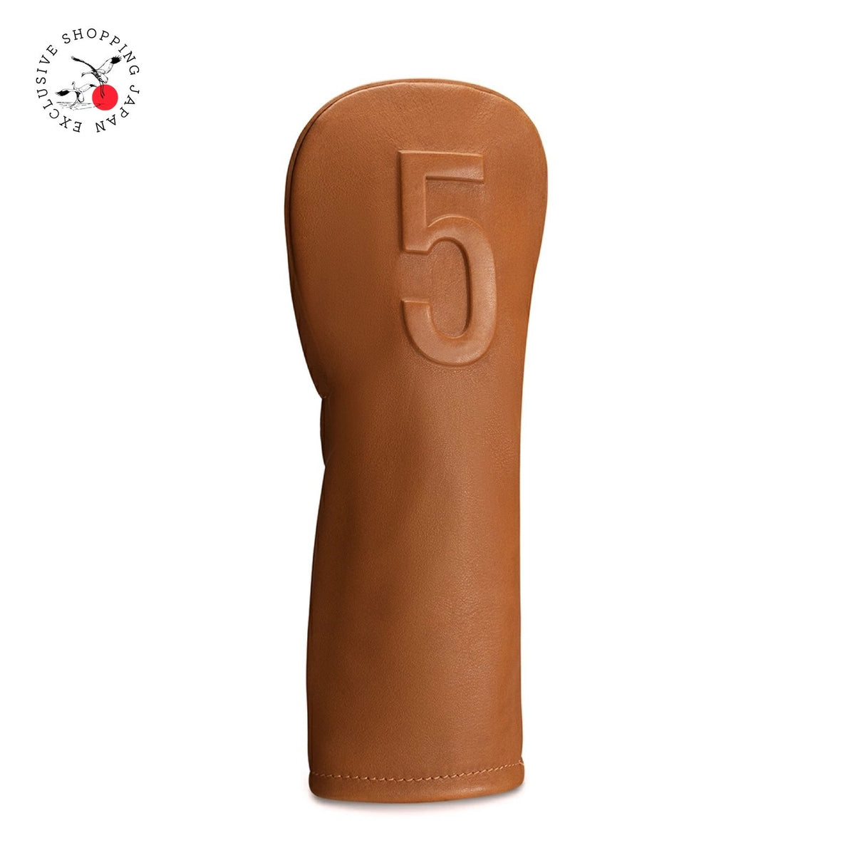 VESSEL Golf LUX EMBOSSED 5W Fairway Wood Headcover Smooth Brown Leather FW 2025