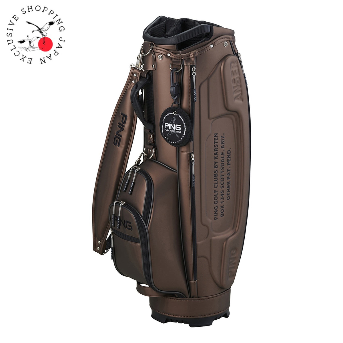 PING ANSER 60th Anniversary Golf Cart Bag 7-Way Divider Putter Well Bronze 2026