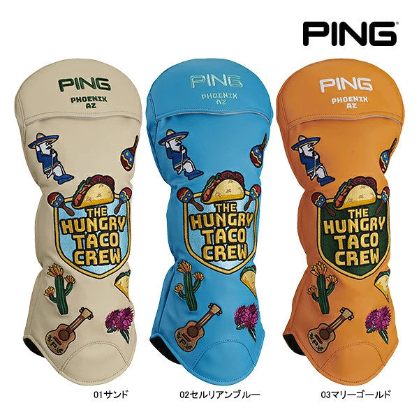 PING Tacos Golf Head Cover Driver Marigold Arizona 2026 New Synthetic Leather