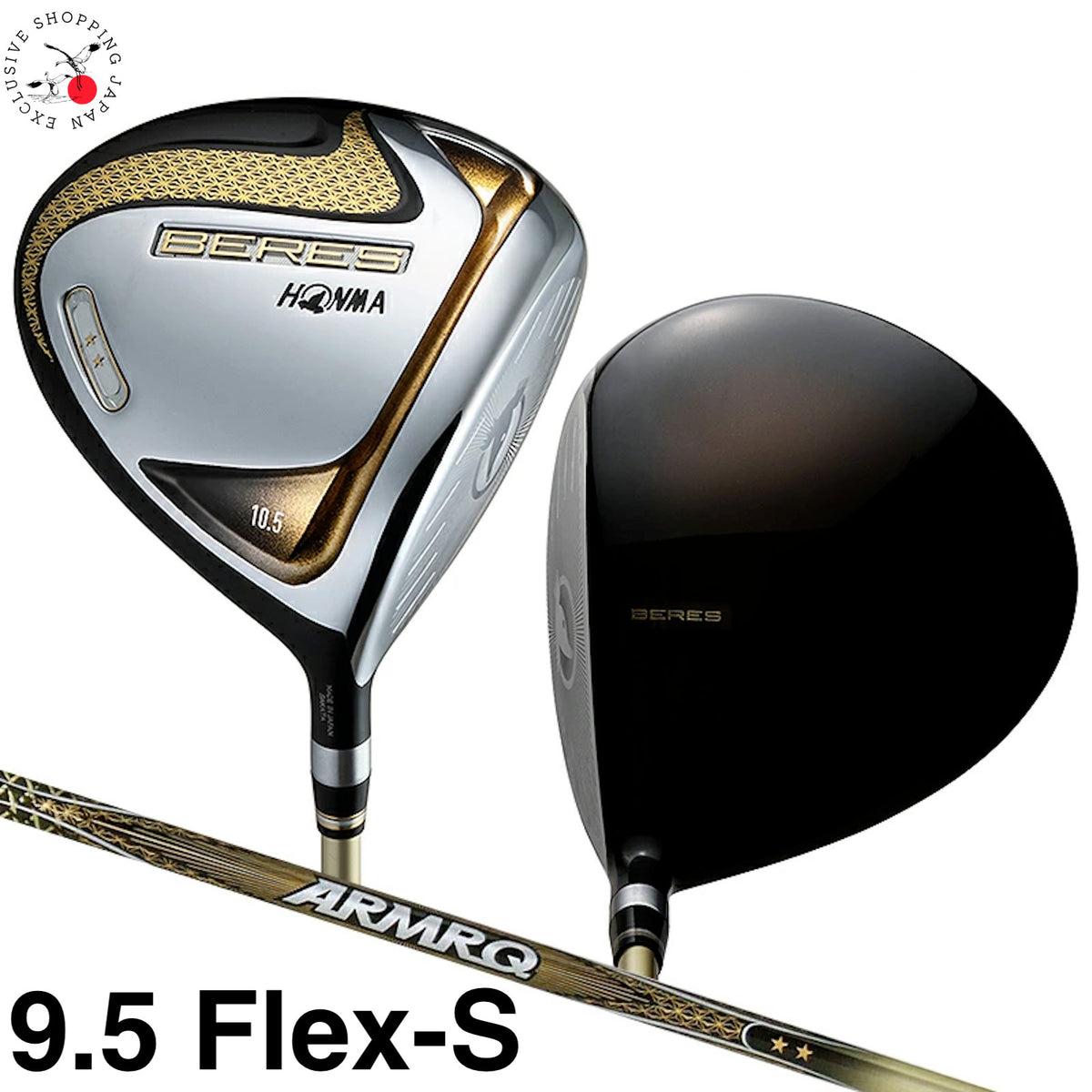 HONMA Beres 07 2019 Driver Loft 9.5° ARMRQ 47 Graphite Shaft 2S 2 Star Flex S