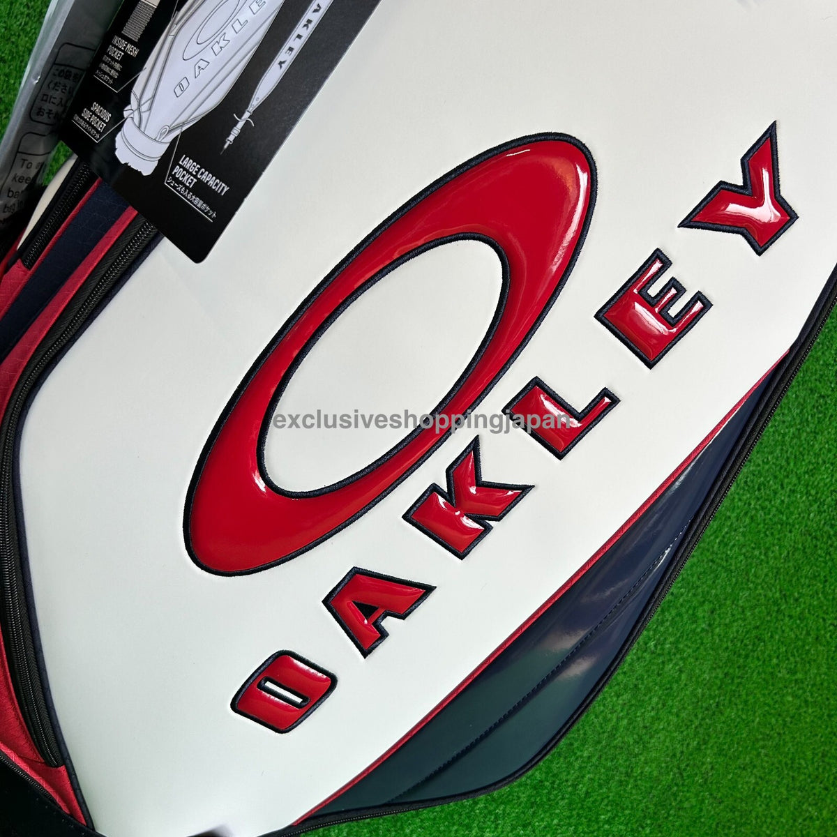 Oakley Golf Cart Bag 9.5 x 47in 5-way 18.0 2025 Padded Shoulder White Multi New