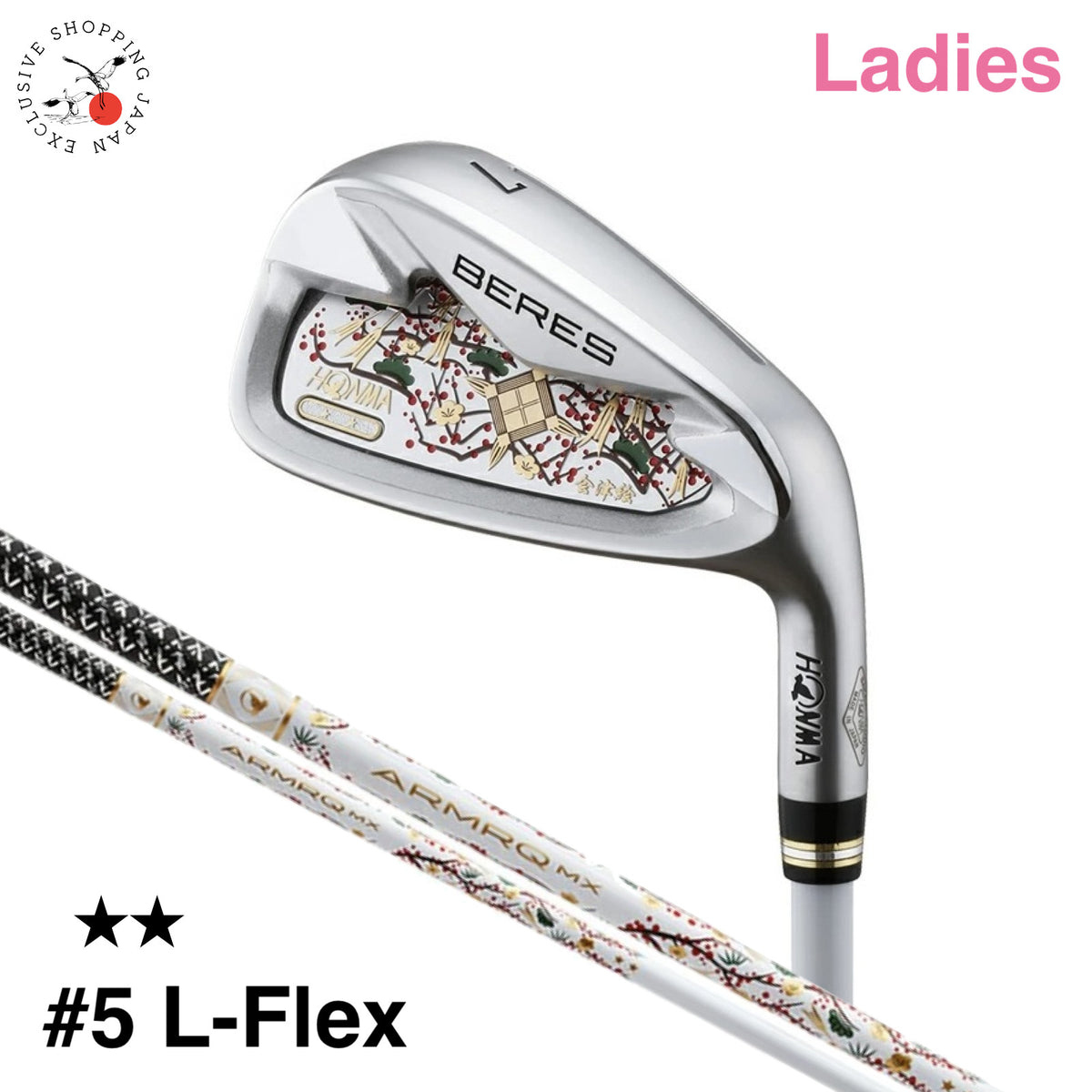 Clearance HONMA BERES 08 AIZU Ladies Iron #5 L-Flex ARMRQ MX 2S 2Star Graphite