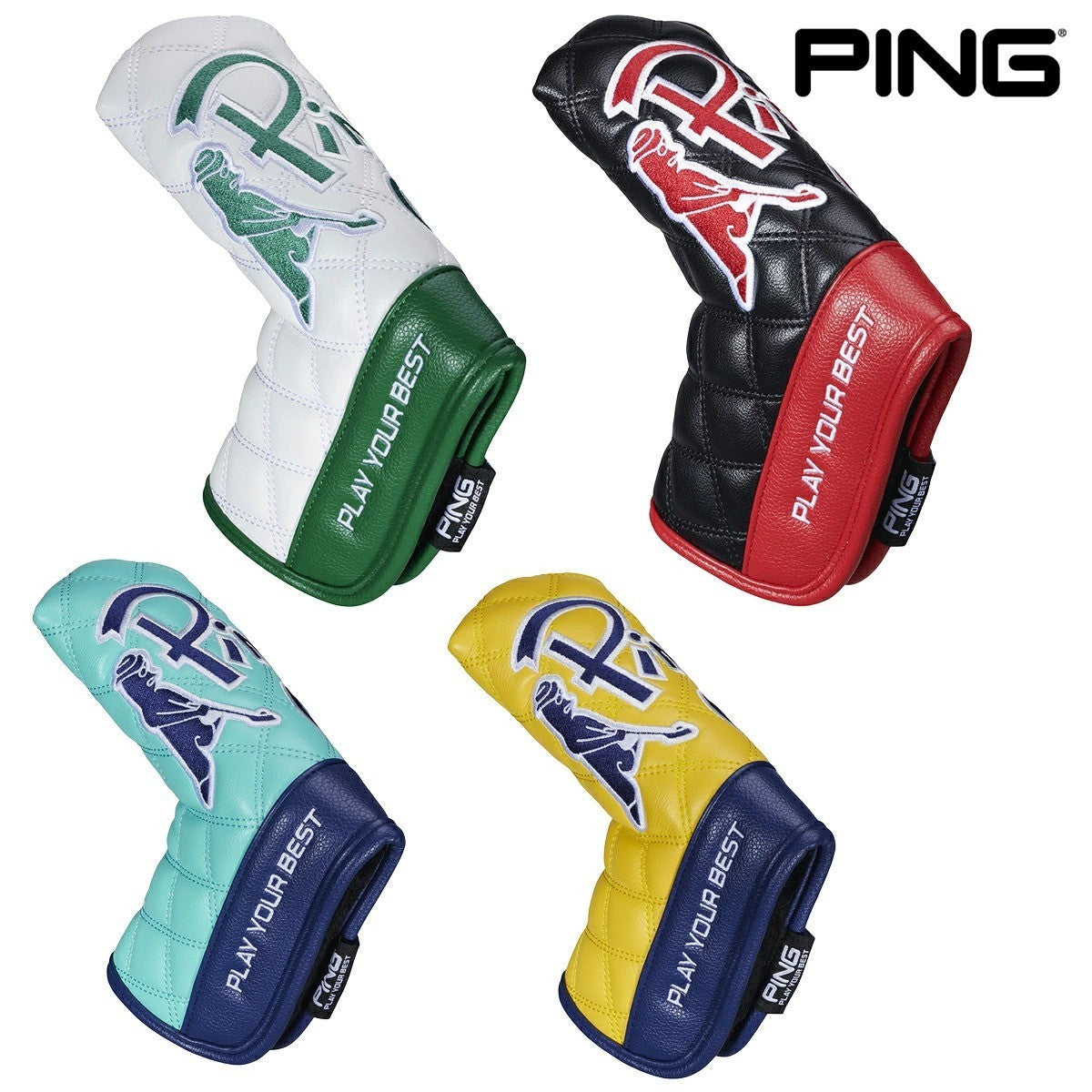PING Mr.Ping Quilted Blade Putter Head Cover White Headcover 2026 Golf New Men