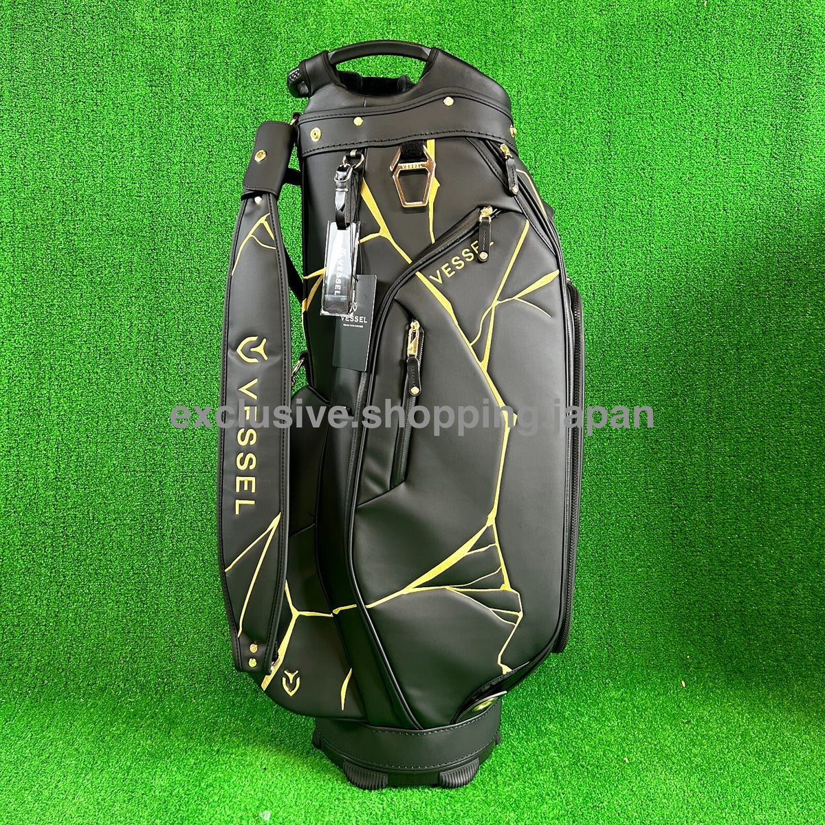 VESSEL Golf LUX 7 JP 2.0 Cart Bag Japan Exclusive 9 x 47in 7-way 2025 Kintsugi
