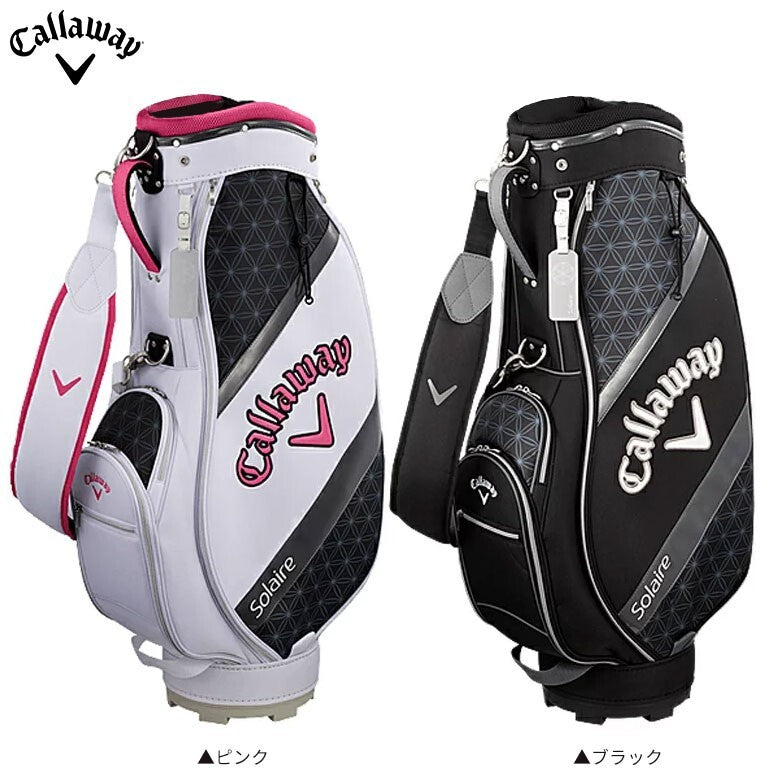 Callaway Golf Entry Cart Bag Solaire 8.5 x 47in Lightweight 6-way Ladies Pink