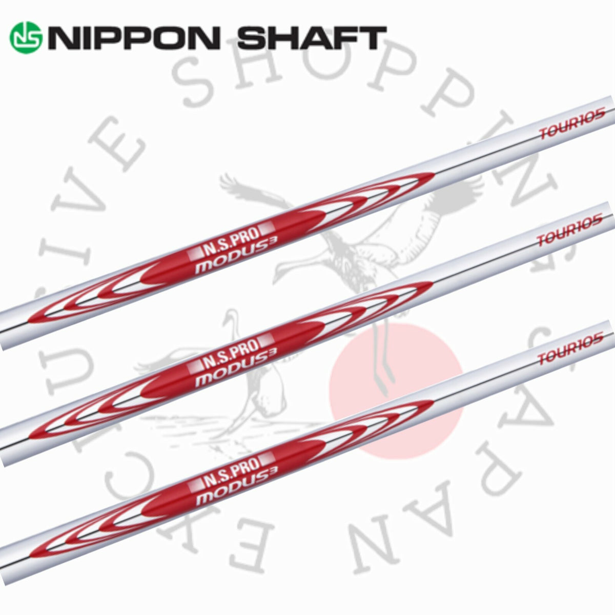 Nippon Shaft N.S. Pro Modus3 Tour 105 Steel Iron Shaft Golf R S X-Flex #2-9, W
