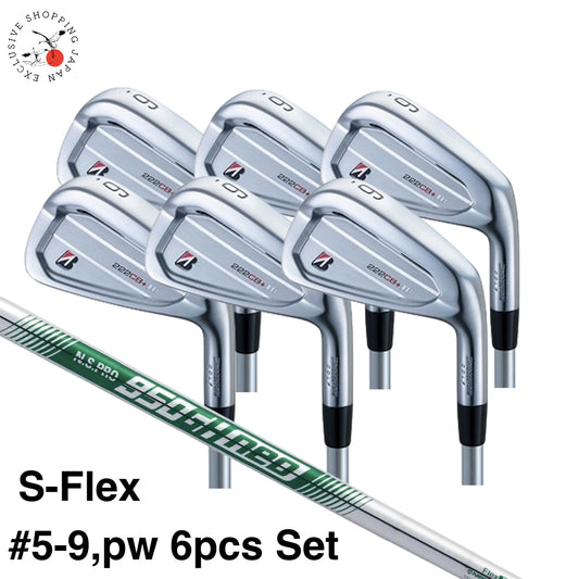 Bridgestone 222CB+ Iron Set 6pcs #5-9,pw S-Flex N.S.PRO 950GH neo Steel Shaft RH