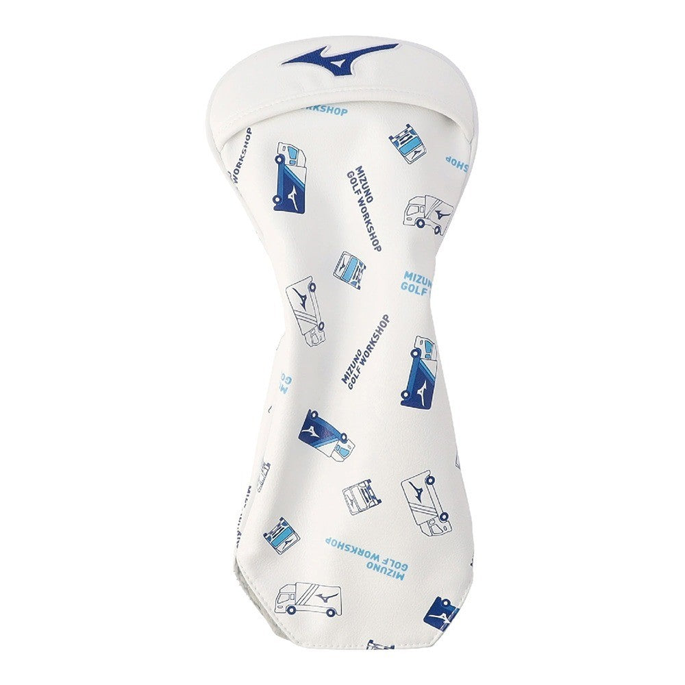 Mizuno Golf Tour Car Driver Headcover Unisex Head Cover 2026 White Finger Pocket