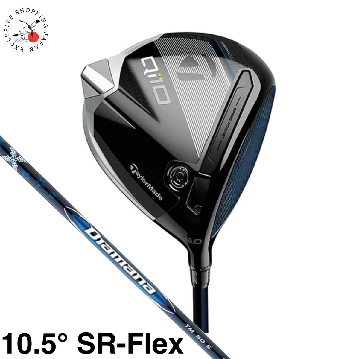 TaylorMade Golf Club Driver Qi10 Loft 10.5° Diamana Blue TM50 Graphite SR-Flex