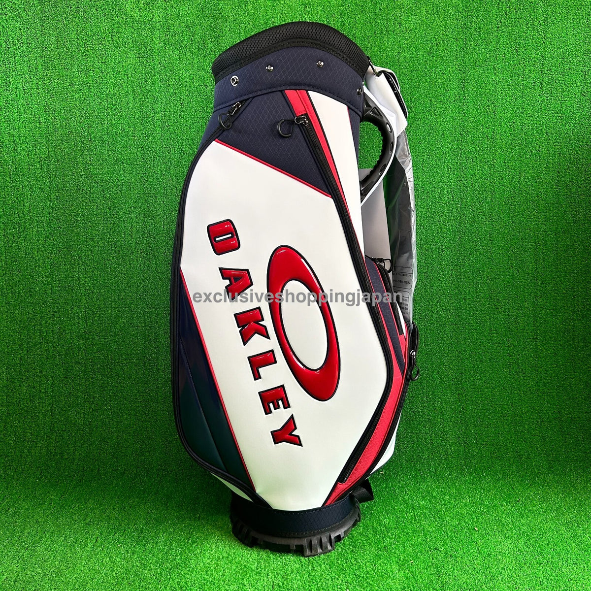 Oakley Golf Cart Bag 9.5 x 47in 5-way 18.0 2025 Padded Shoulder White Multi New