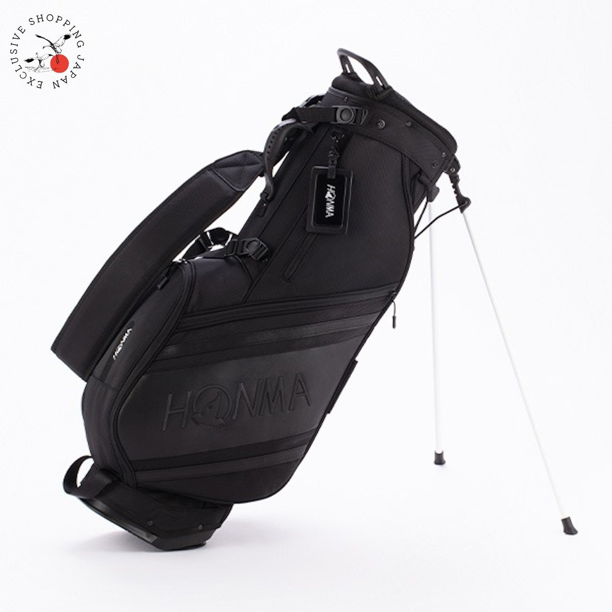 HONMA Golf Light Carry Stand Bag 9in 3.0kg Lightweight 5-way Divider 2026 Black