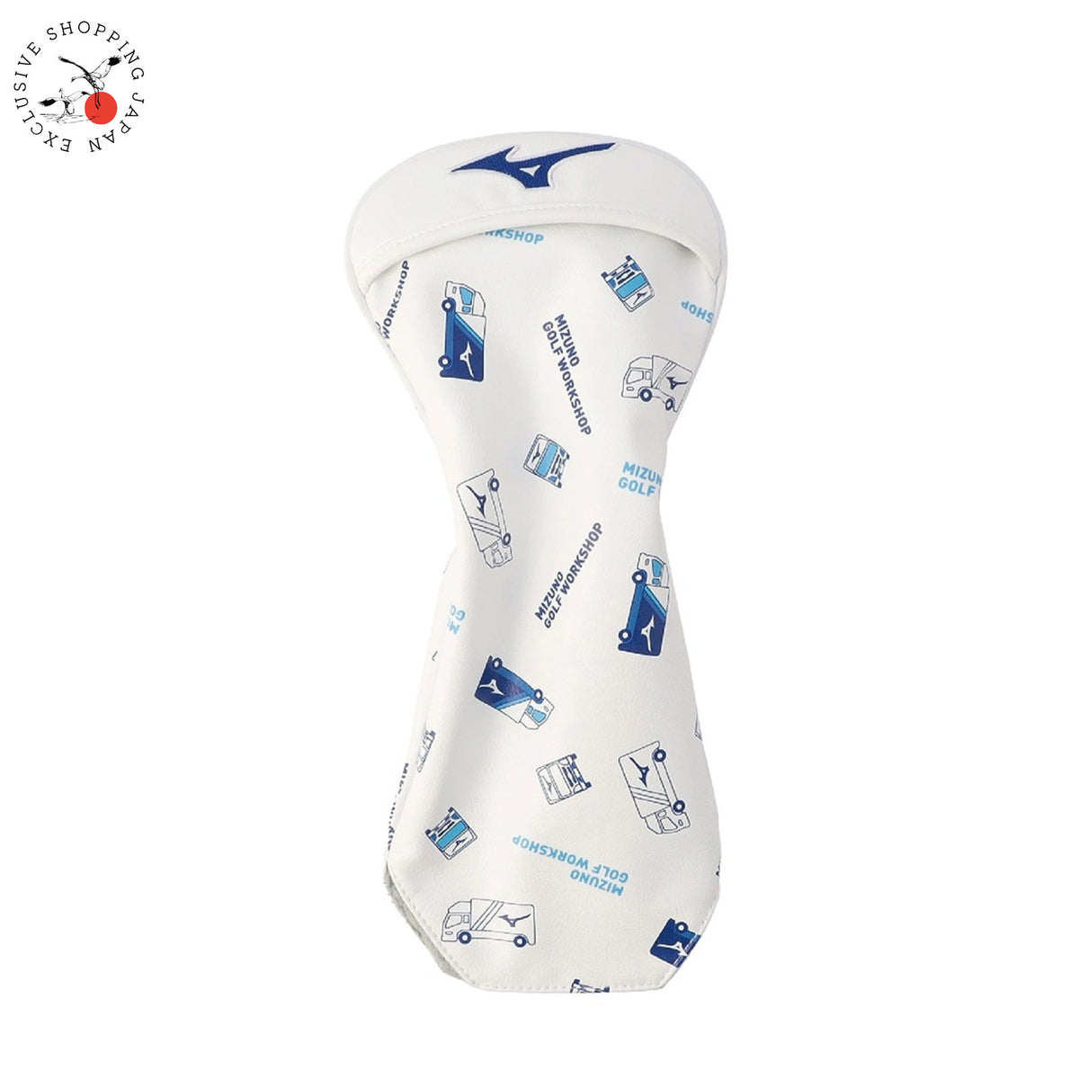 Mizuno Golf Tour Car Driver Headcover Unisex Head Cover 2026 White Finger Pocket