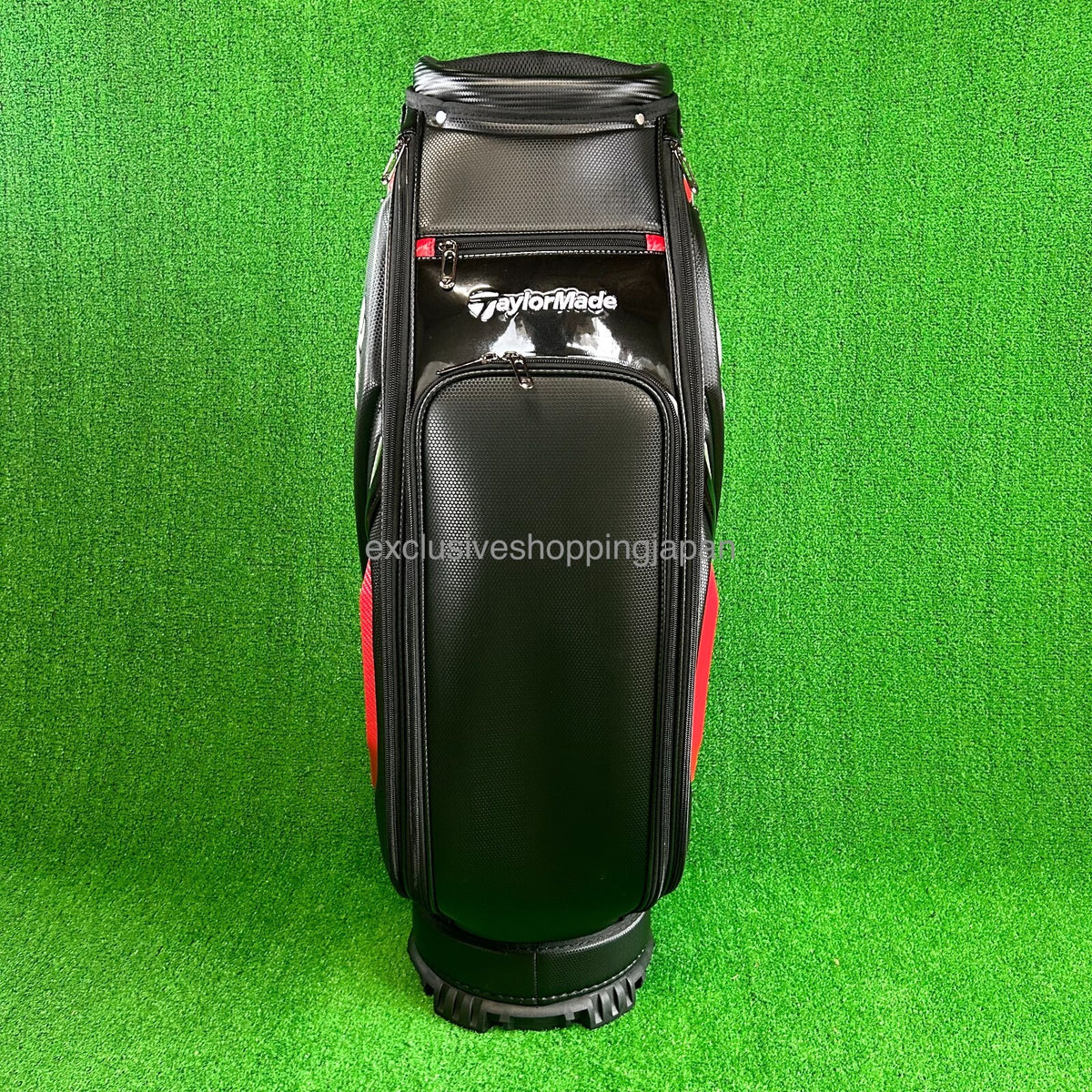 TaylorMade Golf Auth-tech Cart Bag 9 x 47in 4-way Men's 2025 Model Black / Red