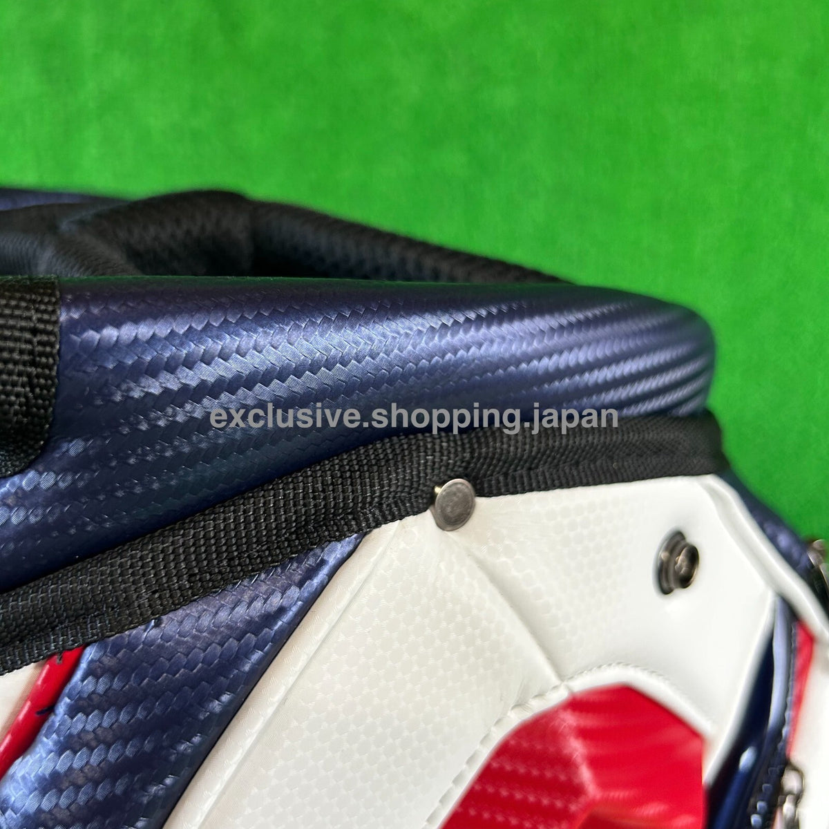 TaylorMade Golf Auth-tech Cart Bag 9 x 47in 4-way 2025 Model White / Navy / Red