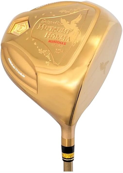 MUTSUMI HONMA Golf Japan MH488MAX Phoenix Titanium Driver Club Gold Flex R New
