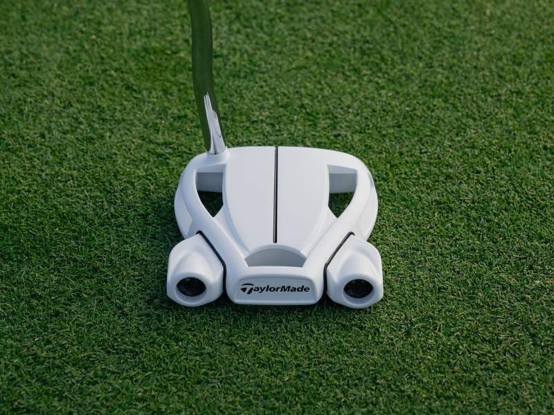 TaylorMade Spider Ghost White Putter Double Bend N7534626 Mallet 34" Steel Shaft