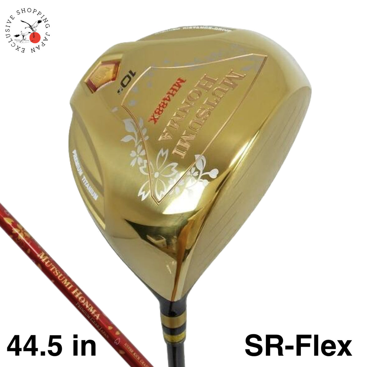 Mutsumi Honma Golf Club MH488X Premium Titanium Driver 10.5 44.5in SR-Flex Japan