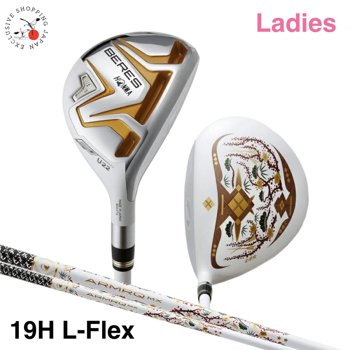 Clearance HONMA BERES 08 AIZU Ladies Hybrid Utility 19H L-Flex ARMRQ MX 2Star RH