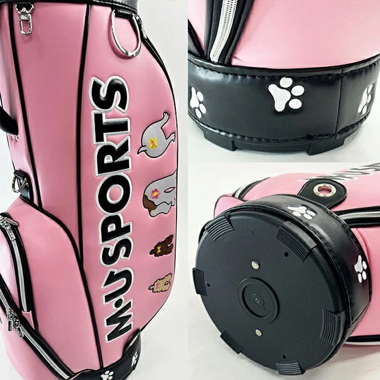 MU SPORTS Golf Cart Bag Pink 8.5in 5-way Divider 3.8kg Popular Reissue Model New