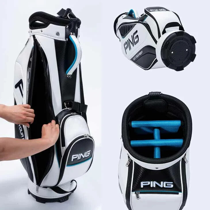 Ping Golf XLT Cart Bag 9in White 5-way Divider 2025 Model Lightweight 2.9kg PSL