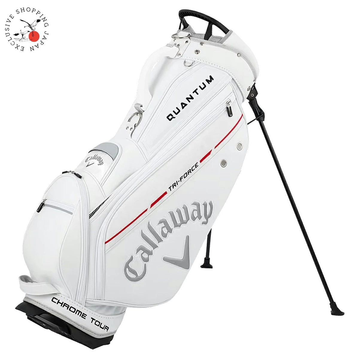 Callaway Golf Tour 26 JM Quantum Carry Stand Bag 9 x 47" 5-Way White/White 2026