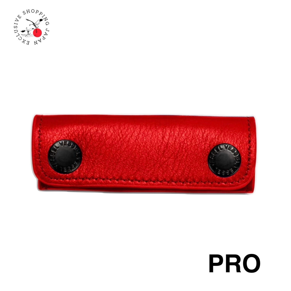VESSEL Genuine Leather Handle Wrap PRO Golf Bag Handle Cover Accessory Red New